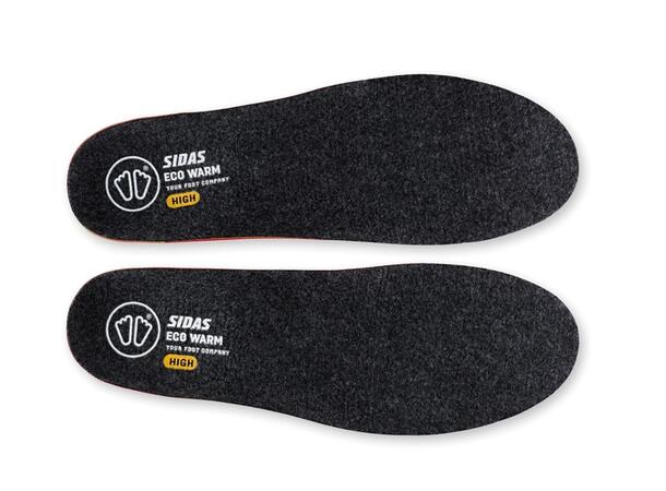 SIDAS 3FEET ECO WARM HIGH Grå L Formade iläggssulor högt fotvalv 
