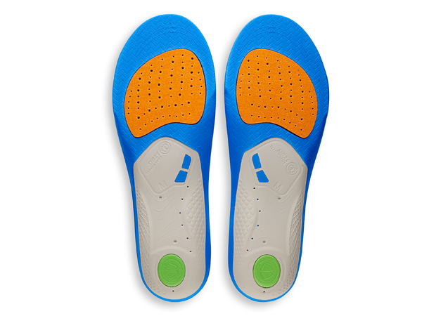 SIDAS 3FEET TRAIL V2 MID Blå XS Formade iläggssulor medelhögt fotvalv 