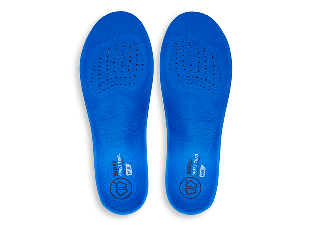 SIDAS 3FEET TRAIL V2 MID Blå XS Formade iläggssulor medelhögt fotvalv 