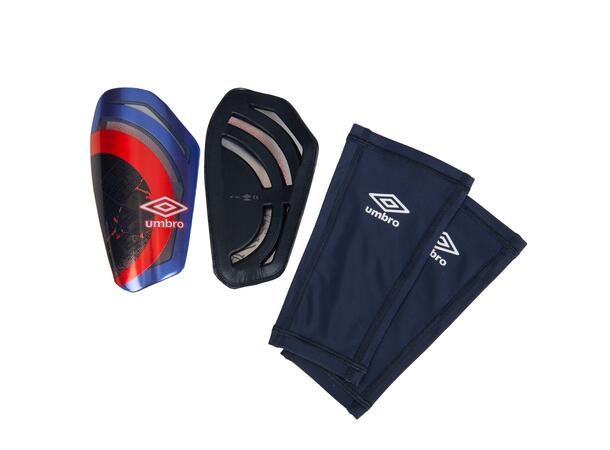 UMBRO Neo Pro Tecta II W/Sleeve Blå S Benskydd med strumpa 