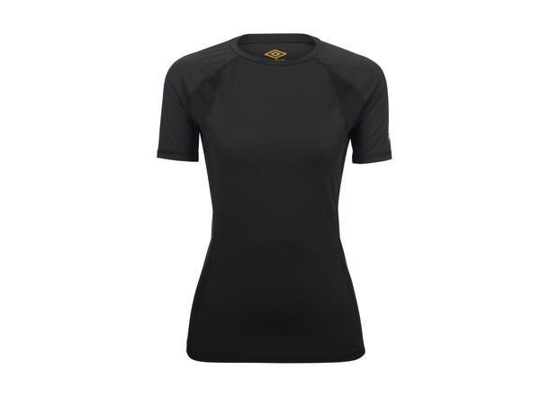 UMBRO Pro Train Poly Tee W Svart 40 Tränings t-shirt dam 