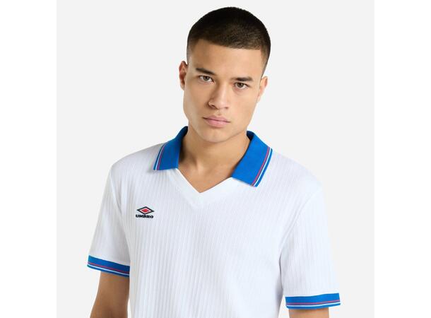 UMBRO Rib Tennis Tee Vit L Piketröja 