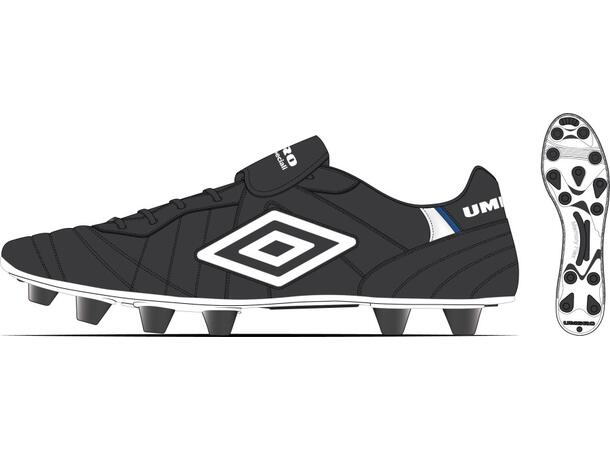 UMBRO Speciali Pro FG Svart/Vit 42 Fotbollsko fasta dobbar 