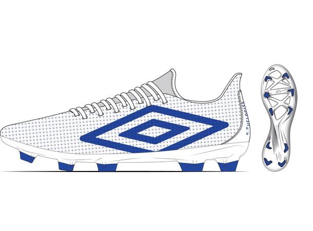 UMBRO Velocita Matrix Club FG Vit 42,5 Fotbollsko fasta dobbar 