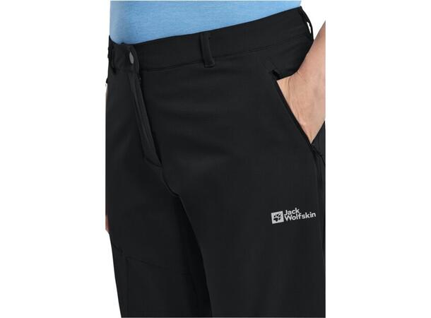 JW Pico Trail Zip Off Pants W Svart 44R Jack Wolfskin vandringsbyxor dam 