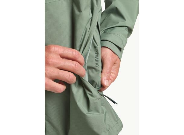 JW Prelight 2.5L LT Jkt M Ljusgrön L Jack Wolfskin regnjacka herr 