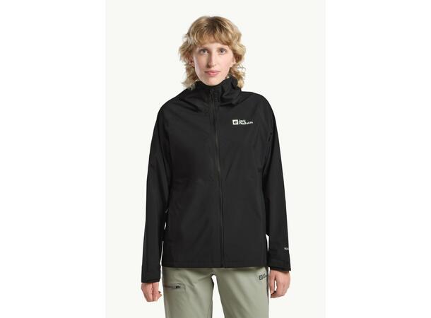 JW Prelight 2.5L LT Jkt W Svart M Jack Wolfskin regnjacka dam 