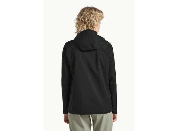 JW Prelight 2.5L LT Jkt W Svart M Jack Wolfskin regnjacka dam 
