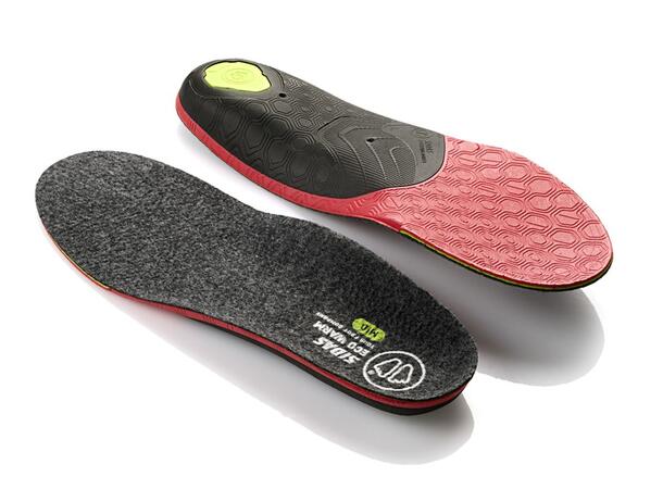 SIDAS 3FEET ECO WARM MID Grå XS Formade iläggssulor medelhögt fotvalv 