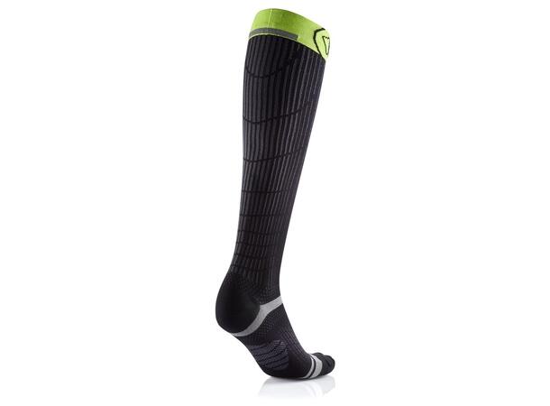 SIDAS ENDURANCE RAC.KNEE Svart/Gul 37-38 Löparstrumpor knähöga 