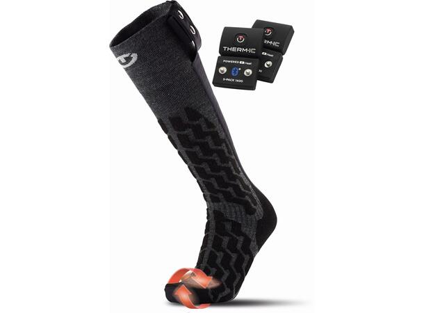 THERM-IC FUSION UNI +1400B Svart 42-44 Set med strumpor, batteri och laddkabel 