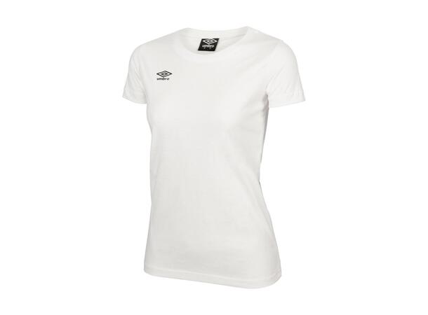 UMBRO Basic Tee W Vit 38 T-shirt med rundhals dam 