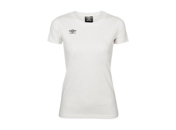 UMBRO Basic Tee W Vit 38 T-shirt med rundhals dam 
