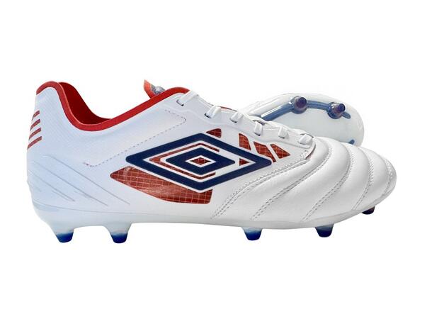 UMBRO Tocco IV Pro FG Vit/Blå 45 Fotbollsko fasta dobbar 