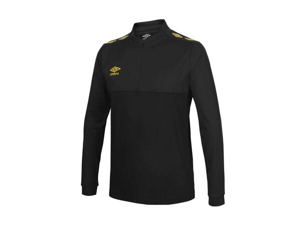 UMBRO UX Pro Half Zip Svart/Gul XL Träningströja med krage 