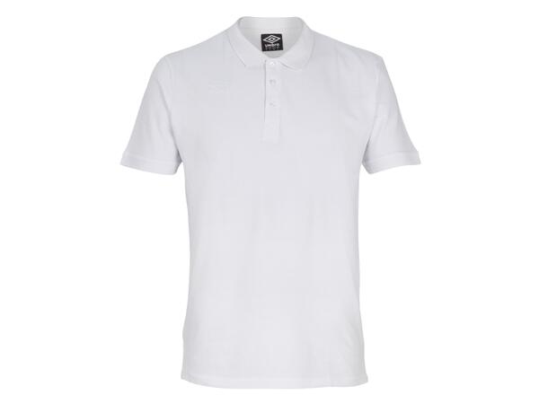 UMBRO Core Polo Vit M Klassisk bomullspiké 