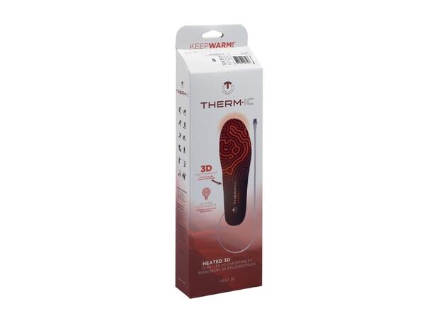 THERM-IC HEAT 3D Svart S Iläggssulor med värmeelement 
