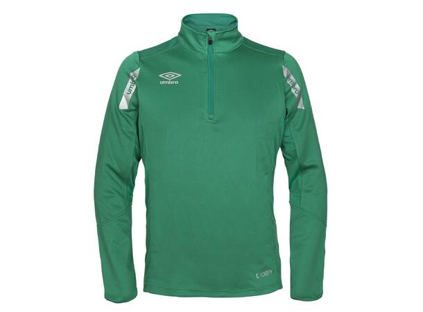 UMBRO Core Sweat Halfzip J Grön 128 Träningströja med krage junior 