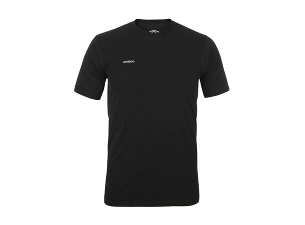 UMBRO Core Cotton Stretch Tee Svart L T-shirt herr 