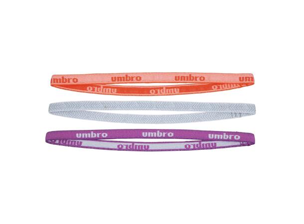 UMBRO Core Hair Band 3-P Coral Mix 3-pack hårband 