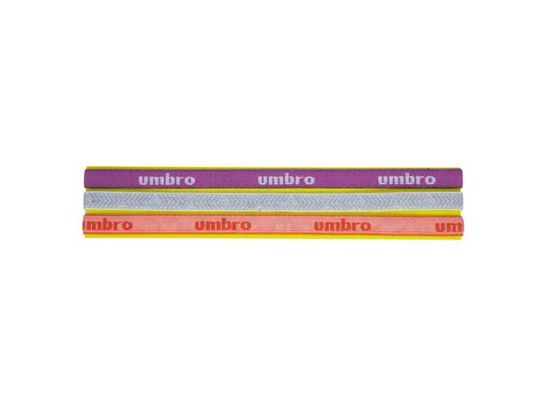 UMBRO Core Hair Band 3-P Coral Mix 3-pack hårband 