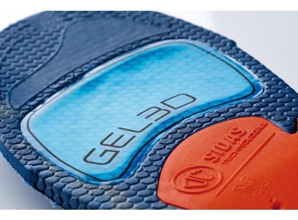 SIDAS 3D CUSHIONING GEL Blå M Formade iläggssulor med gel 