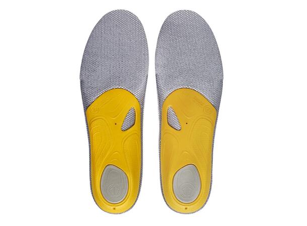 SIDAS 3FEET MERINO HIGH Gul S Formade iläggssulor högt fotvalv 