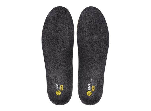 SIDAS 3FEET MERINO HIGH Gul S Formade iläggssulor högt fotvalv 
