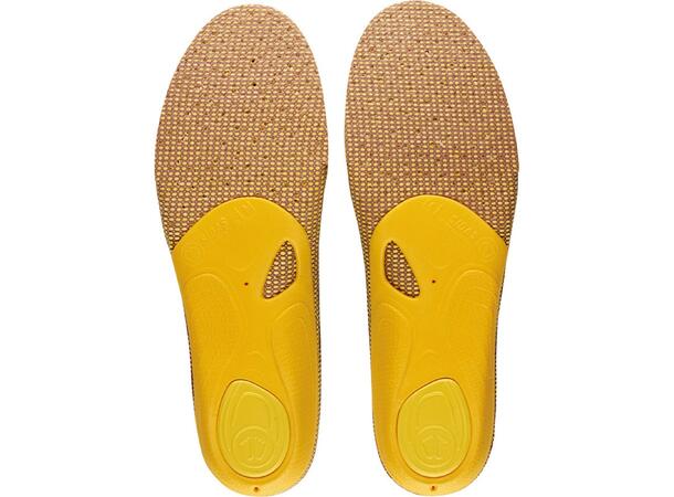 SIDAS 3FEET OUTDOOR HIGH Gul S Formade iläggssulor högt fotvalv 