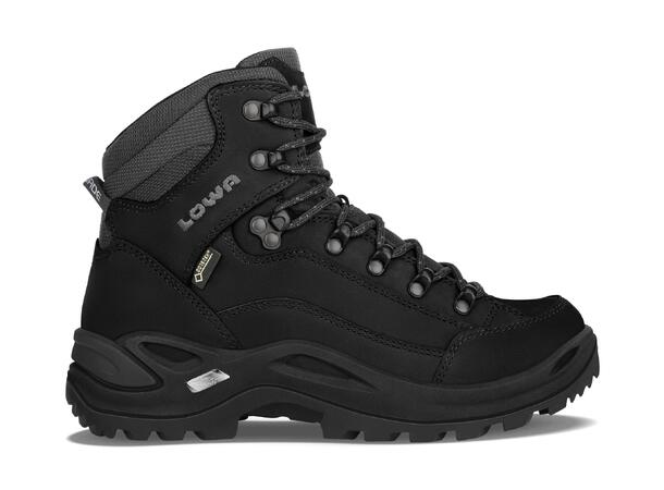 LOWA RENEGADE GTX MID WS Deep Black 7 Vandringskänga med Gore-Tex dam 