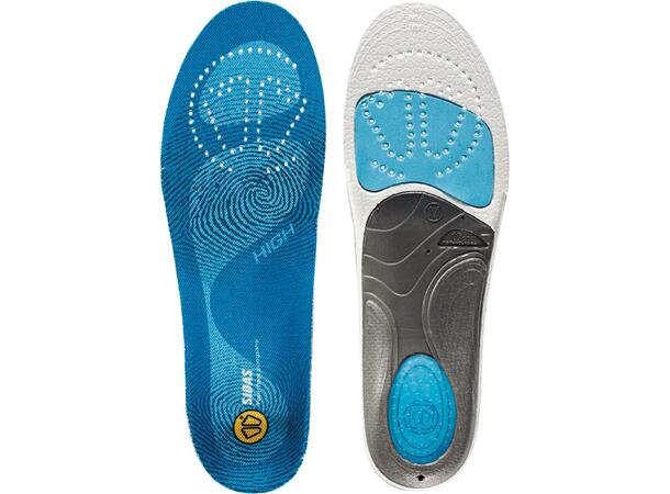 SIDAS 3FEET® HIGH Blå XL Formade iläggssulor högt fotvalv 