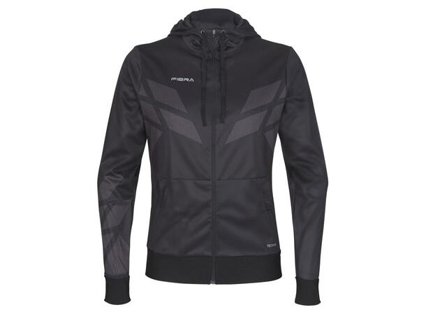 FIBRA Sync Hood Zip Jr Svart 164 Träningströja med luva junior 