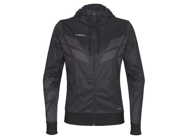 FIBRA Sync Hood Zip Jr Svart 164 Träningströja med luva junior 
