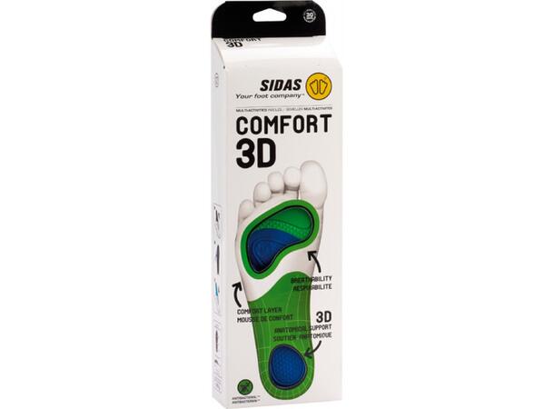 SIDAS 3D COMFORT Grön M Formade iläggssulor 