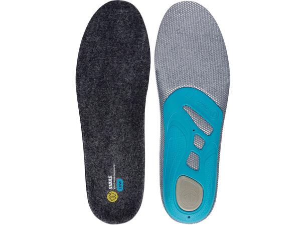 SIDAS 3FEET MERINO LOW Blå S Formade iläggssulor lågt fotvalv 