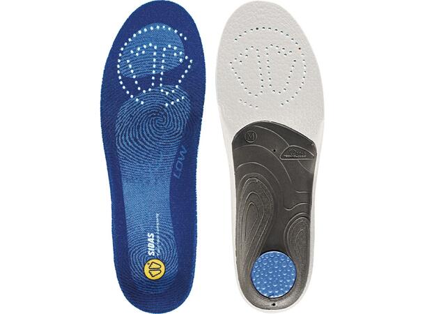 SIDAS 3FEET® LOW Blå M Formade iläggssulor lågt fotvalv 
