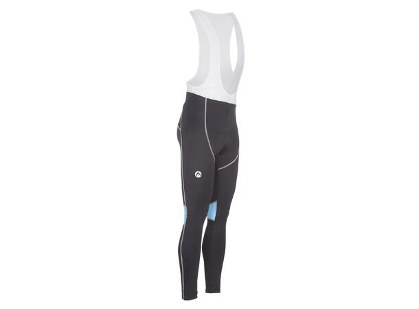 FIBRA Elite Bike Long Tights Svart S Långa cykelbyxor med hängslen 