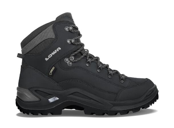 LOWA RENEGADE GTX MID Deep Black 11,5 Vandringskänga med Gore-Tex 