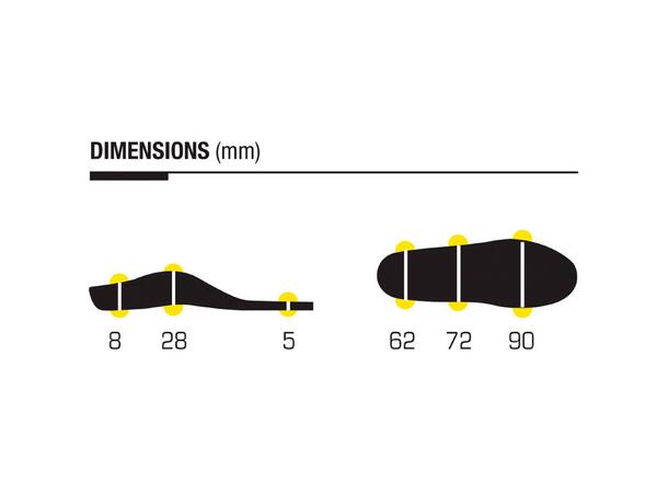 SIDAS 3FEET OUTDOOR LOW Blå XS Formade iläggssulor lågt fotvalv 