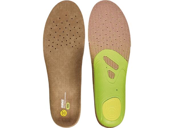 SIDAS 3FEET OUTDOOR MID Grön M Formade iläggssulor medelhögt fotvalv 