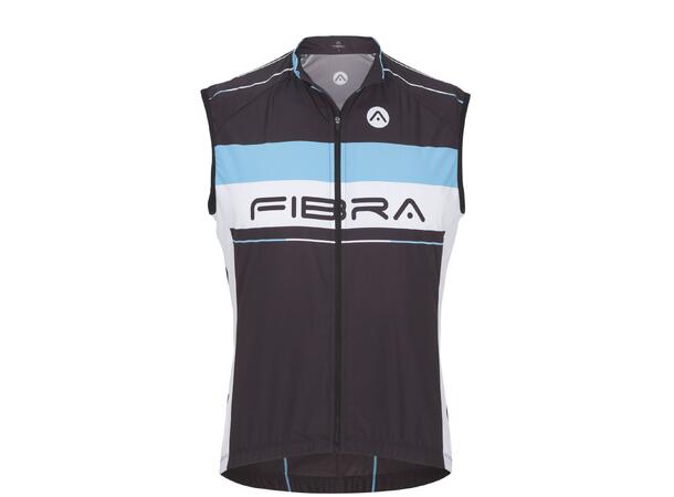 FIBRA Elite Bike Wind Vest Svart S Vindtät cykelväst 