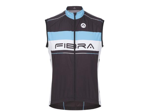 FIBRA Elite Bike Wind Vest Svart S Vindtät cykelväst 