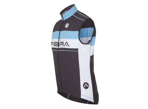 FIBRA Elite Bike Wind Vest Svart S Vindtät cykelväst 