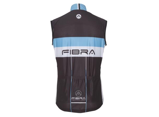FIBRA Elite Bike Wind Vest Svart S Vindtät cykelväst 