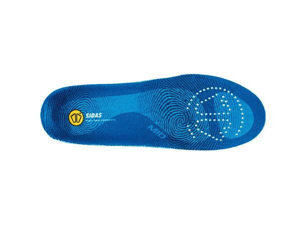 SIDAS 3FEET® MID Blå M Formade iläggssulor medelhögt fotvalv 