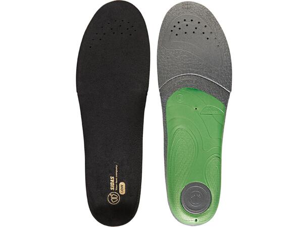 SIDAS 3FEET SLIM LOW Grön XXL Formade iläggssulor lågt fotvalv 