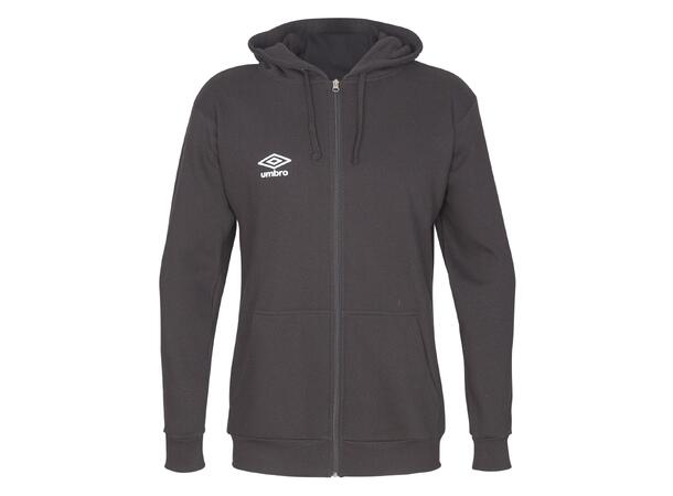 UMBRO Basic Hood Jacket Jr Svart 152 Luvtröja med dragkedja junior 