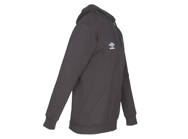 UMBRO Basic Hood Jacket Jr Svart 152 Luvtröja med dragkedja junior 