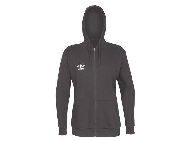UMBRO Basic Hood Jacket Jr Svart 152 Luvtröja med dragkedja junior 