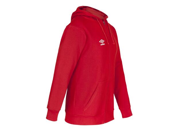 UMBRO Basic Hood Jacket Röd L Luvtröja med dragkedja 
